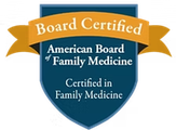 Board Certified, American Board of Family Medicine